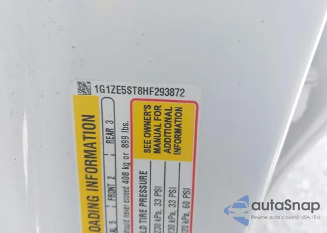 2017 Chevrolet Malibu 1Lt from USA, damaged, VIN 1G1ZE5ST8HF293872